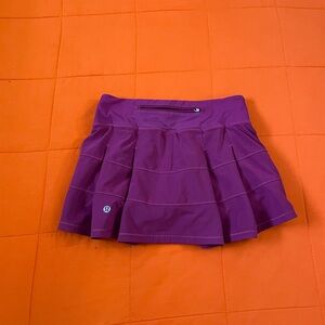 Lululemon Skort Womens 2 Purple Gym & Running